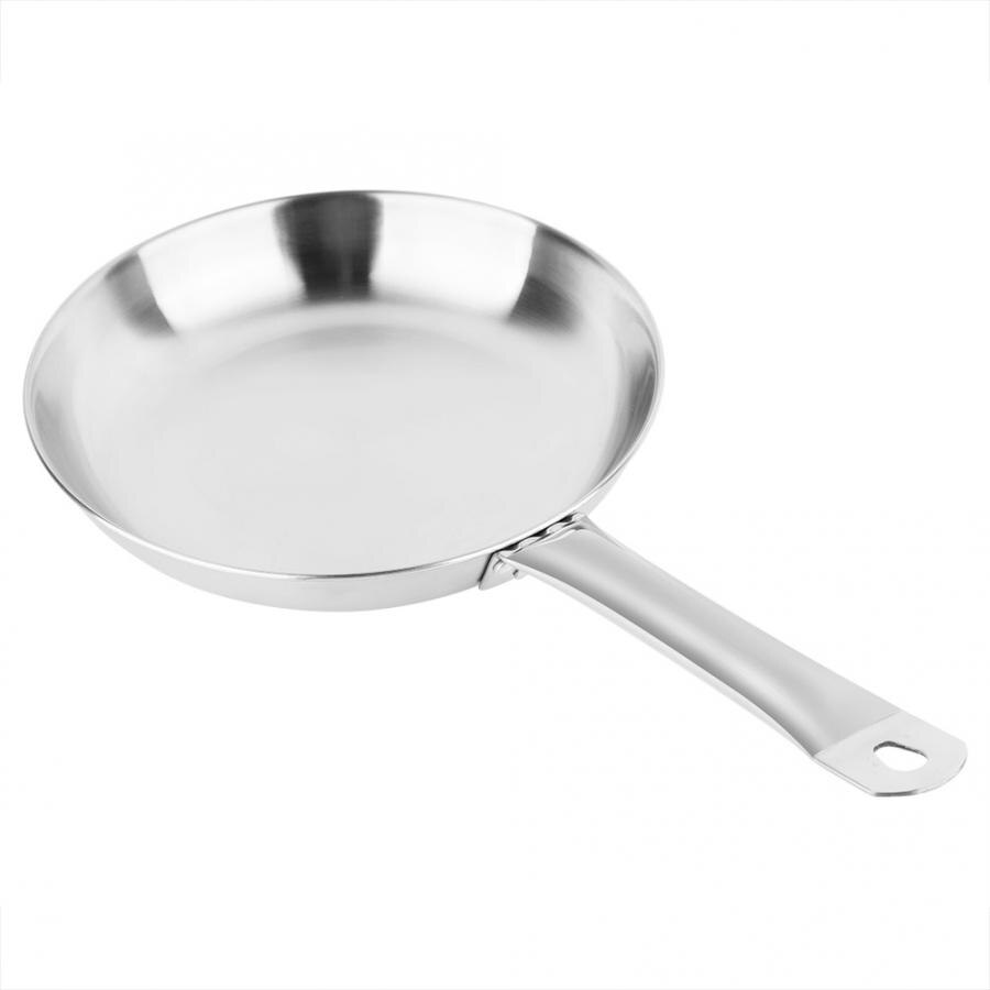 Extra Thick Stainless Steel Non-Stick Coating Pan with Helper Handle Saute Household Frying Pan