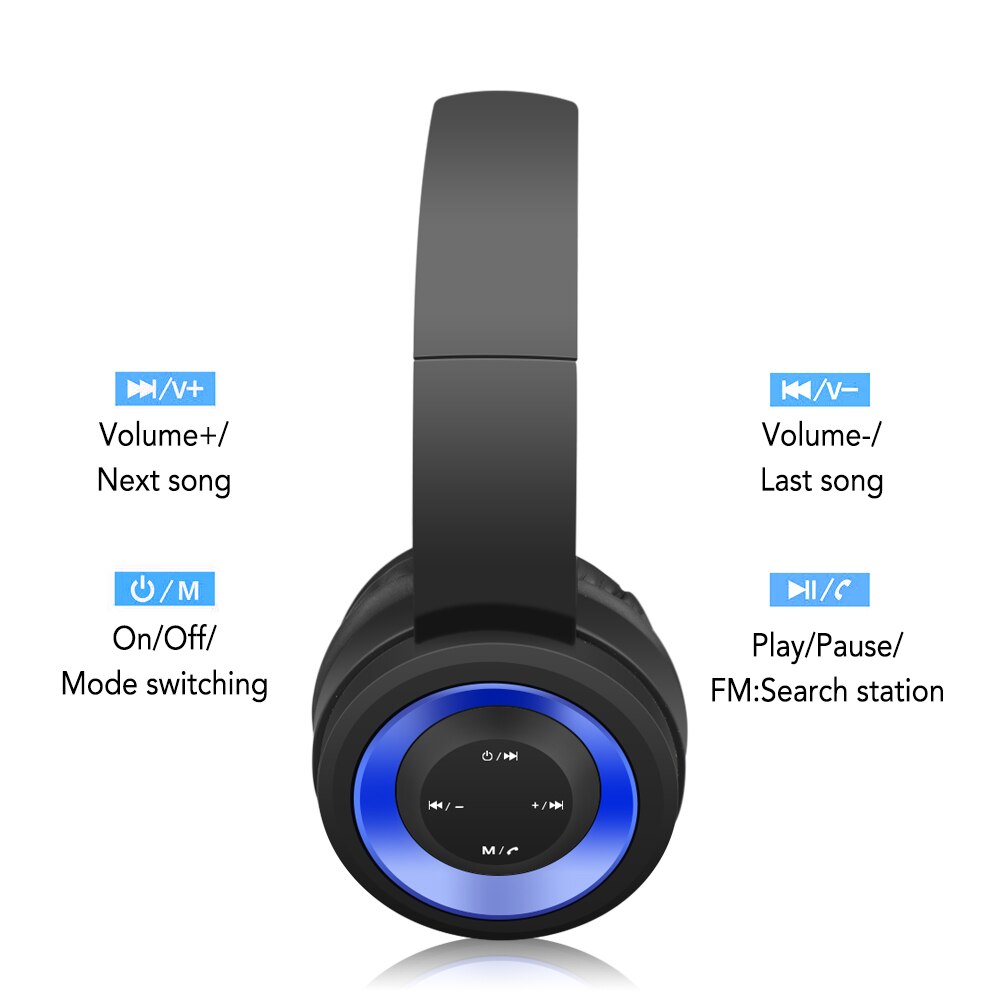 Memories Music Bluetooth earphone headphones sport Support TF card FM radio AUX with microphone best headphone wireless blue red