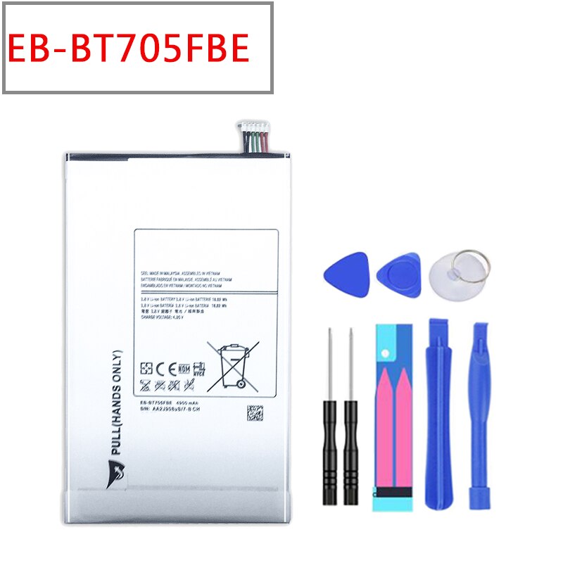 Vervangende Batterij EB-BT705FBC EB-BT705FBE Voor Samsung Galaxy Tab 8.4 S T700 T705 Tablet Batterij 4900 Mah + Tracking Nummer