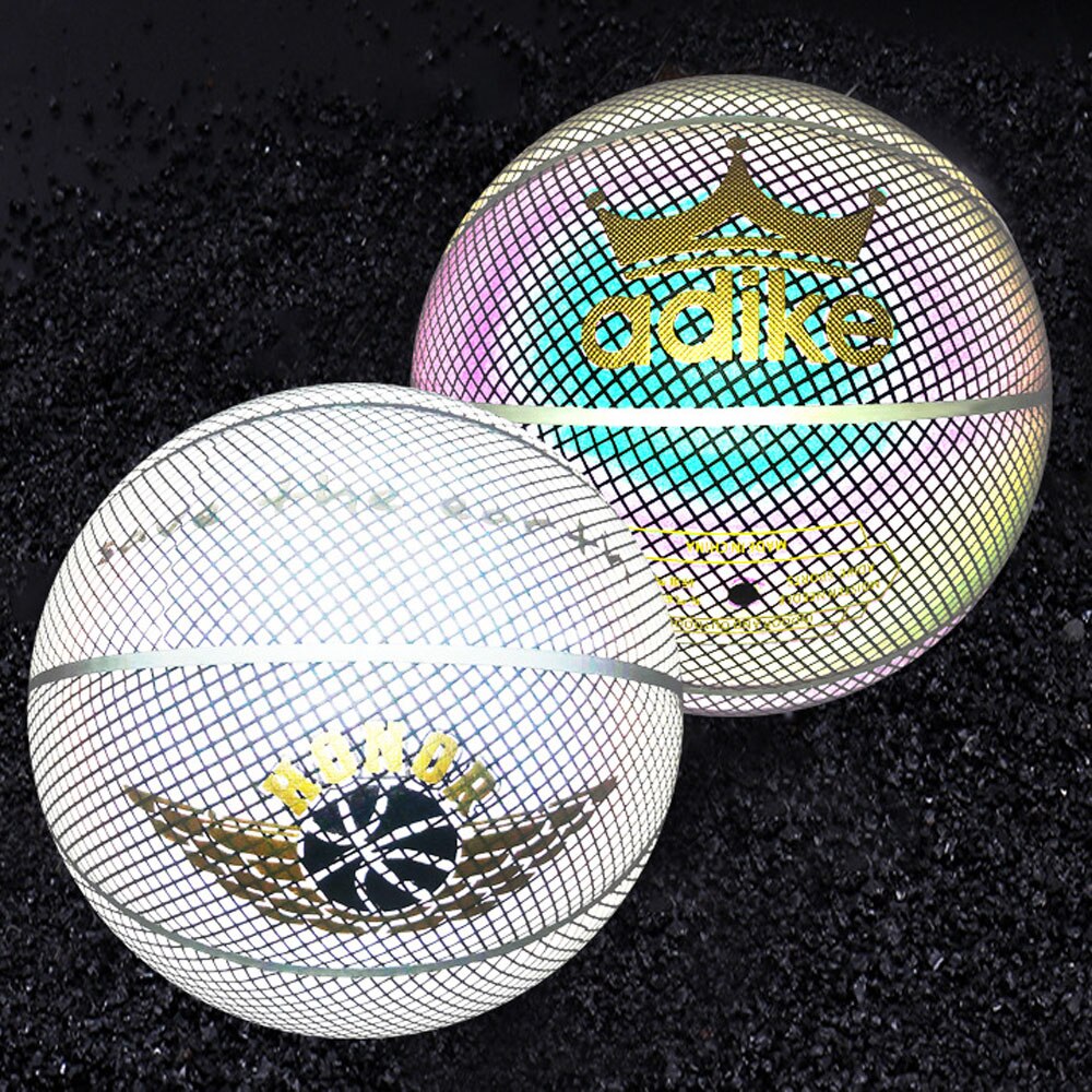 Luminous Basketball - Size 7 - Reflective - Leather - Night Glow