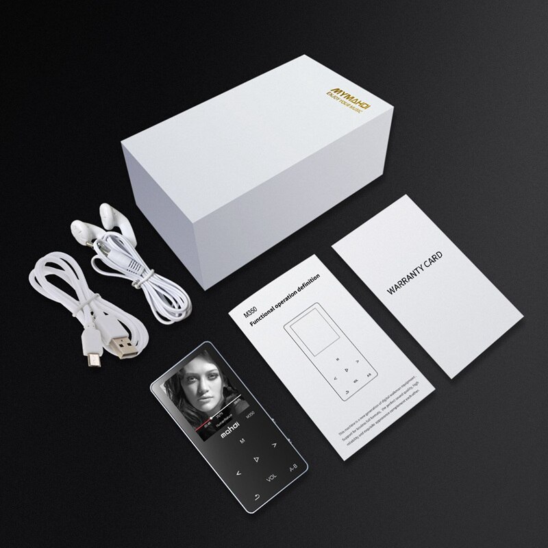 Reproductor MP3 deportivo de Metal con Bluetooth, dispositivo de Audio portátil de 8GB Con altavoz incorporado, Radio FM, APE Flac