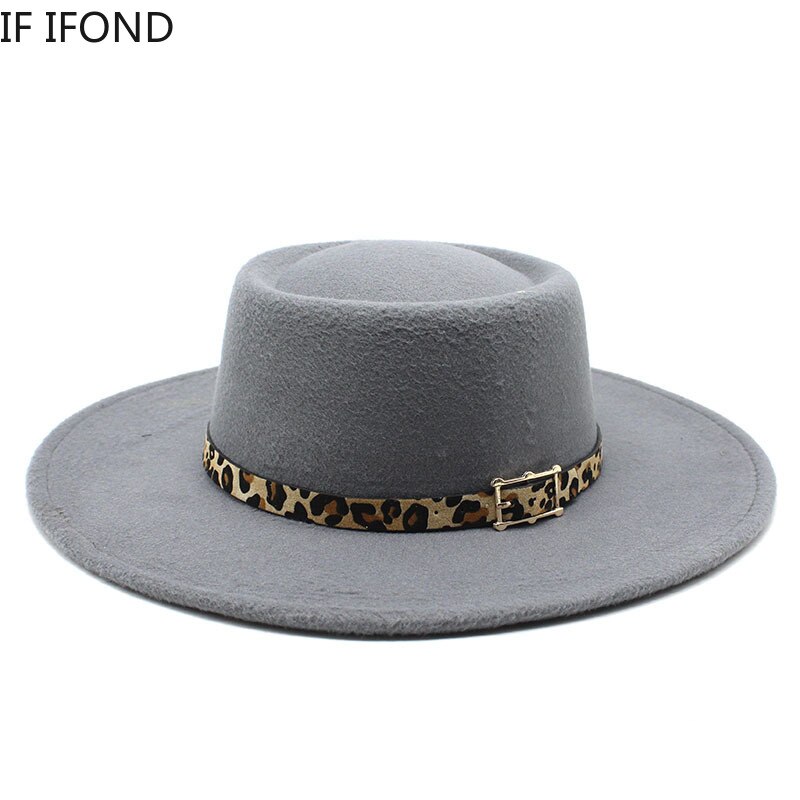 Fedora Hoed Voor Mannen Vrouwen Casual Brede Rand Jazz Hoed Herfst Winter Panama Vilten Hoed Ronde Top Party Formele Hoed