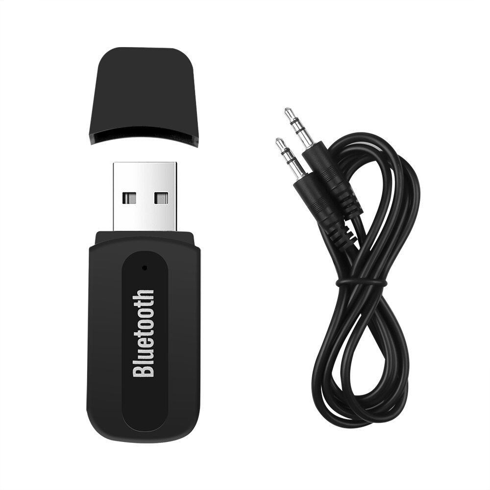 Kebidu Mini USB Wireless Bluetooth Stereo Music Receiver Dongle 3.5mm Jack cavo Audio per altoparlante per iPhone 6 plus