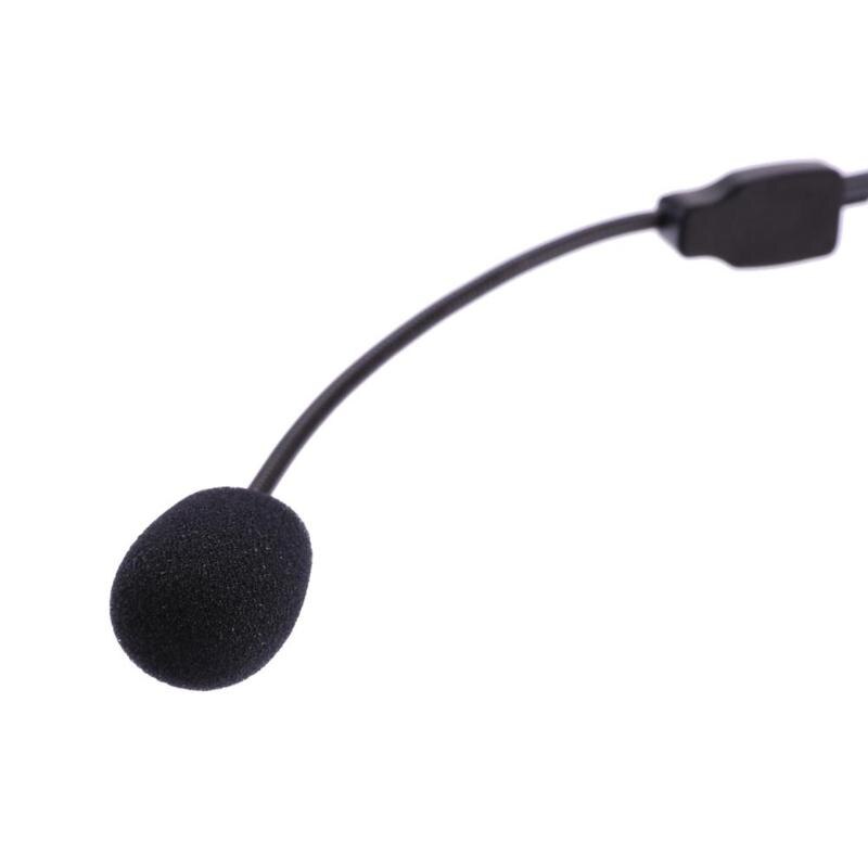 Head-mounted Headset Microphone Portable Lightweight Wired 3.5mm Plug Guide Lecture Speech Headset Mic for Teaching Meeting