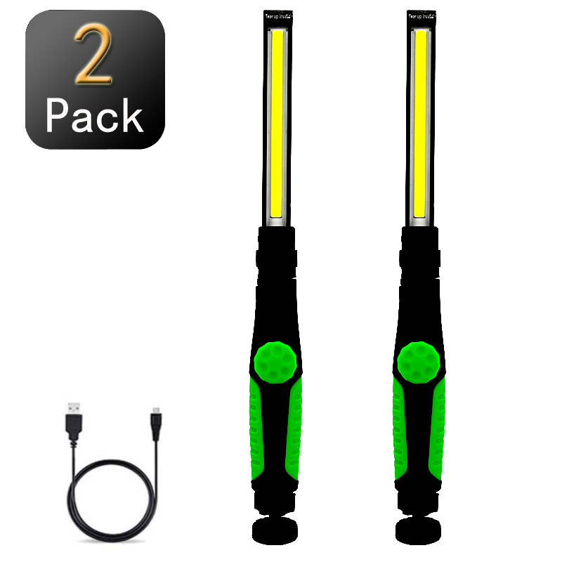 3 -i- 1 cob-arbejdslampe genopladelig led-arbejdslampe med magnetisk base superklar lampe med håndtag til bilreparation i hjemmet: Blå