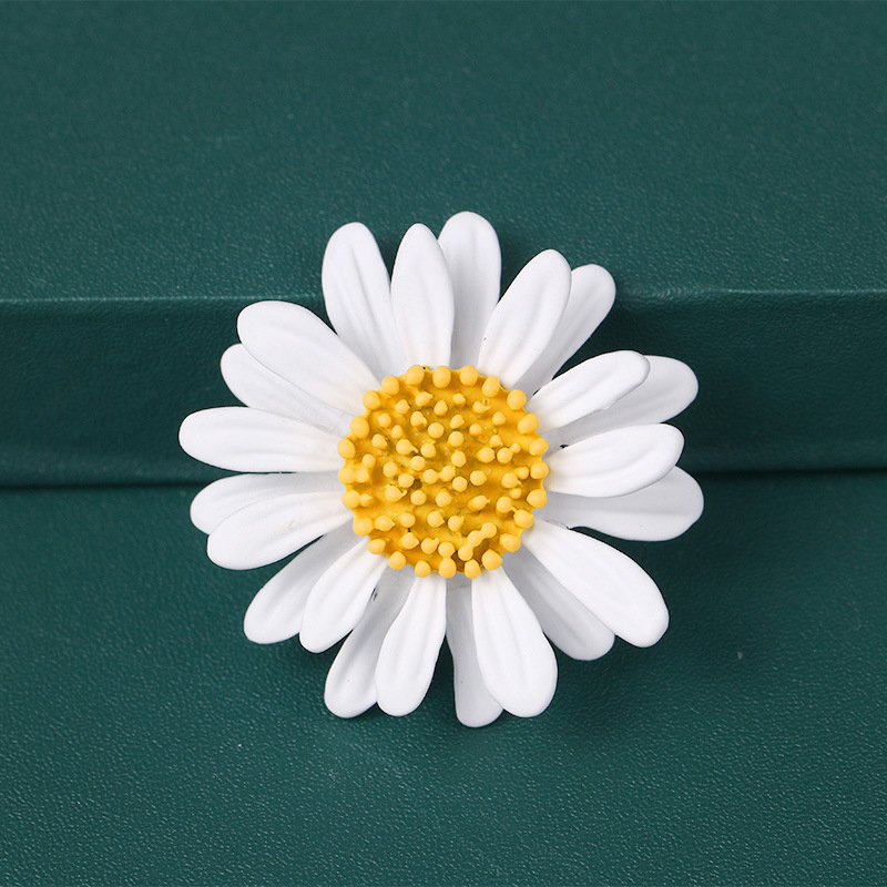Fun Daisy Bee Broche Jas Meisje Insect Bloem Zonnebloem Strass Pin Accessoire Broches