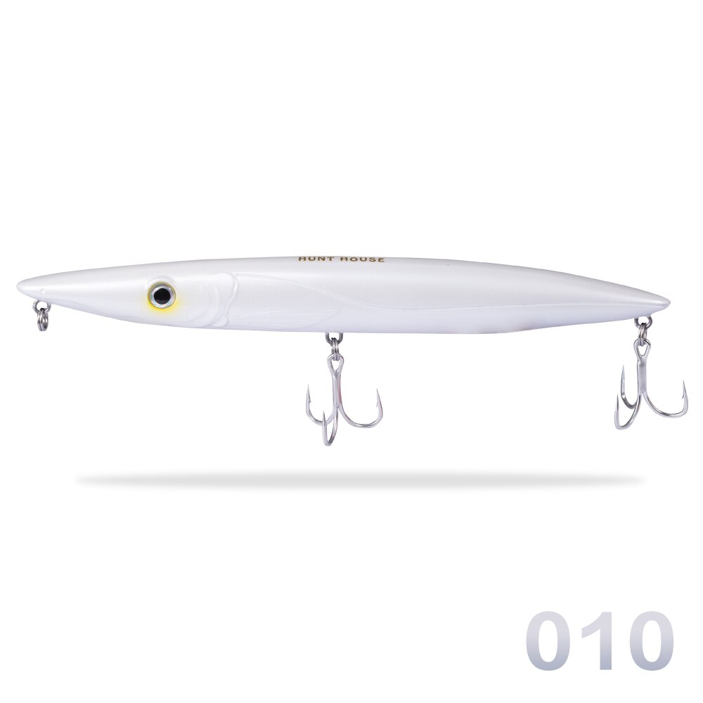 Hunthouse Espetron leurre walk dog pencil lure 195mm 44g long cast pencil stickbait fishing leerfish and bluefish topwater lures: 010