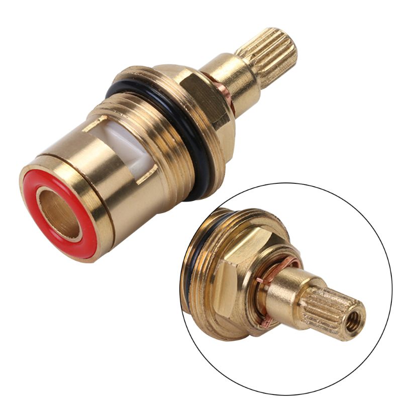 Brass Ceramic Tap Valve Faucet Cartridge Bathroom Cold Water Mixer Valve Water Temperature Ajustment Kit