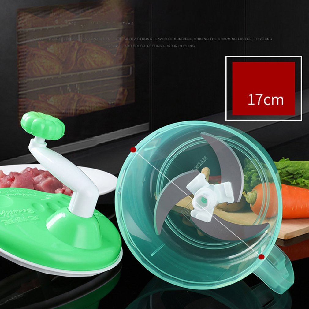 Powerful Manual Meat Grinder Hand-power Food Chopper Mincer Mixer Blender to Chop Meat Fruit Vegetable Nuts Herbs