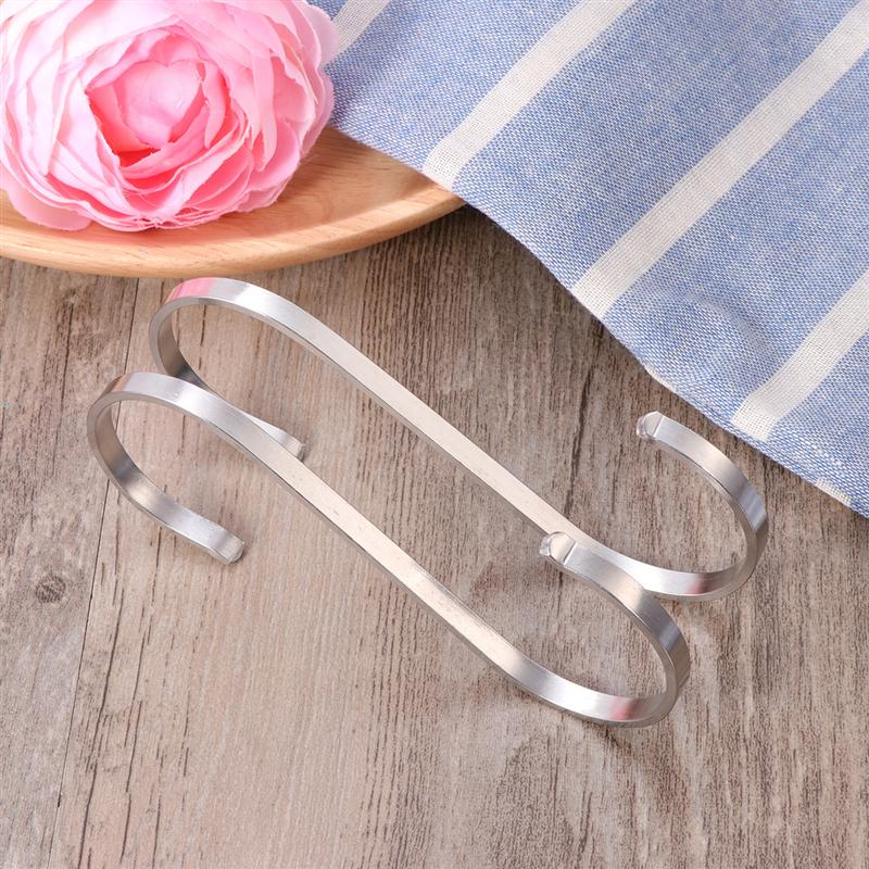 6pcs S Hooks S Shape Metal Hooks Heavy Duty 304 Stainless Steel Flat Hooks S Shape Hangers for Hanging Plants Pots Pans