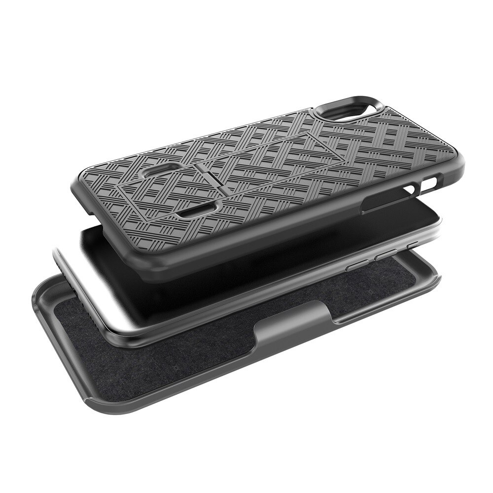 2in1 custodia per armatura scorrevole Clip per cintura girevole custodia per fondina supporto per telefono posteriore per iPhone X XR XS MAX 7 8 Plus 12 Mini 11 Pro Max