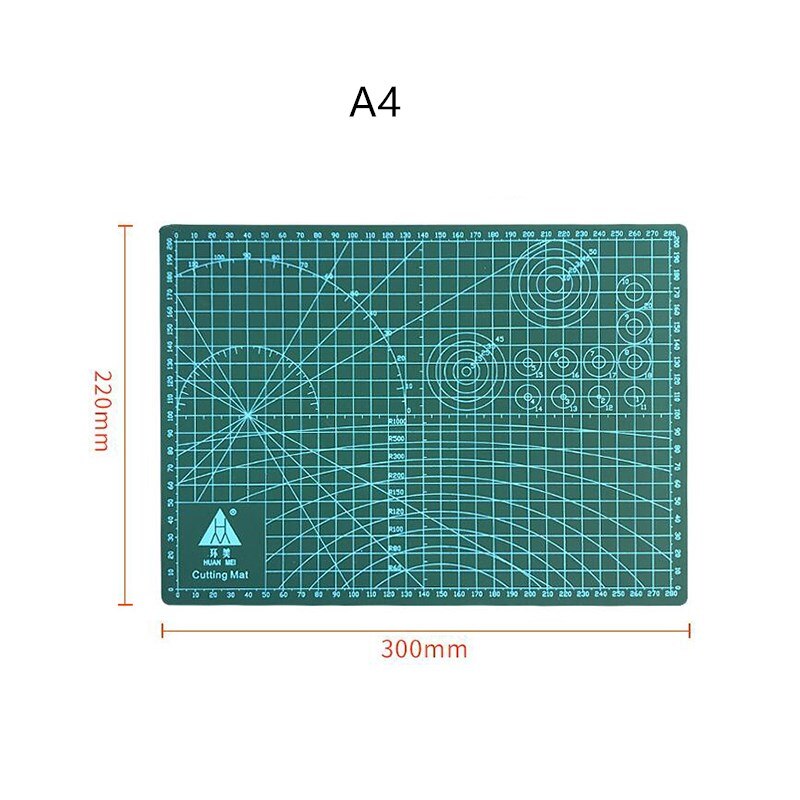 Tapete de corte de PVC para manualidades, herramienta de corte de arte autocurativo con estampado doble, para costura, tablero de álbum de recortes, A3, A4 y A5