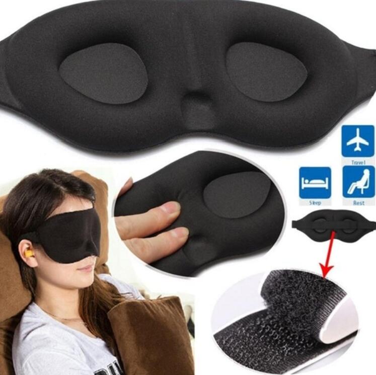 3D Slapen Oogmasker Travel Rest Aid Eye Slaapmasker Cover Eye Patch Slaapmasker Case Blinddoek Oogmasker Eyeshade massager