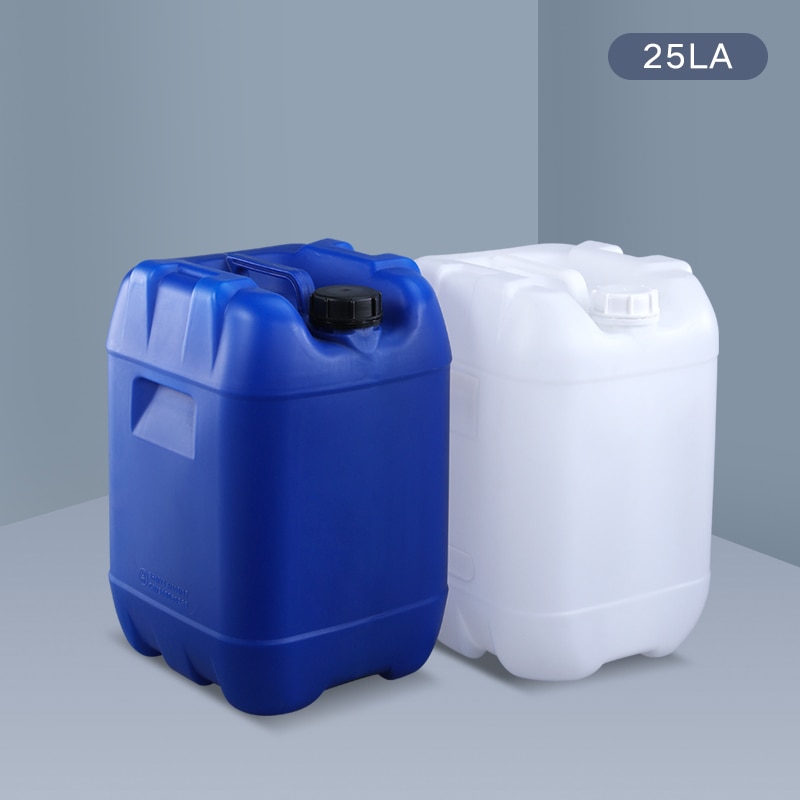25 litrowa pusta plastikowa beczka z pokrywką na płyn, farba. Olej, alkohol BPA wolny pojemnik HDPE 2 sztuk/partia