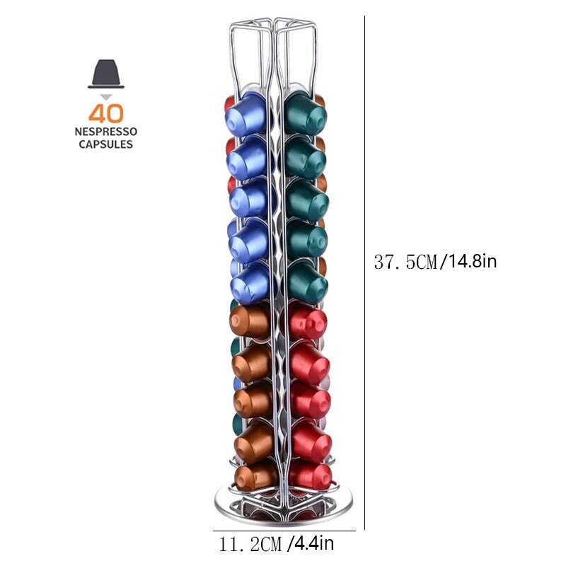 40 koffie capsule houder nespresso koffie rek muur koffie capsulesets 40 capsule rek keukenstandaard dispenser opbergruimte