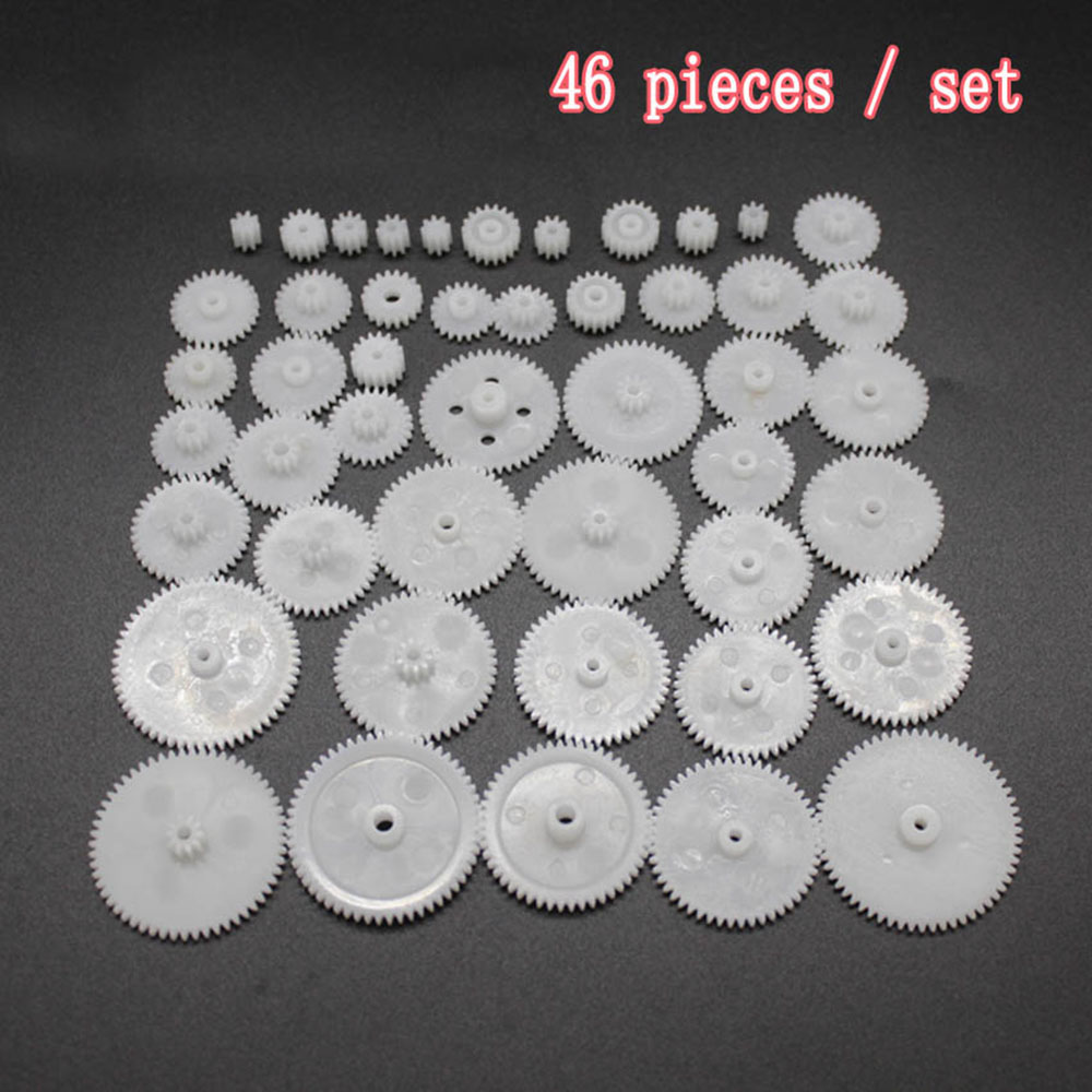 46-82 Soorten tandwielen 0.5 Module Plastic Gear Voor Motor gear wrap robot Reductie Reducer Versnellingsbak DIY Speelgoed Model accessoires: Rood