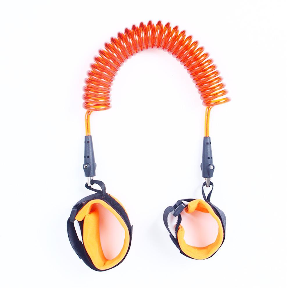 Harnais de sécurité enfant laisse Anti perte réglable lien de poignet Traction corde bracelet ceinture bébé enfants pour enfant en bas âge: Orange