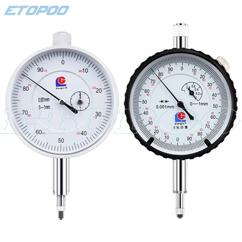 0-1mmx0.001mm dial micron indicator GuangLu brand 0.001mm 1MM dial gauge precision measuring gauge