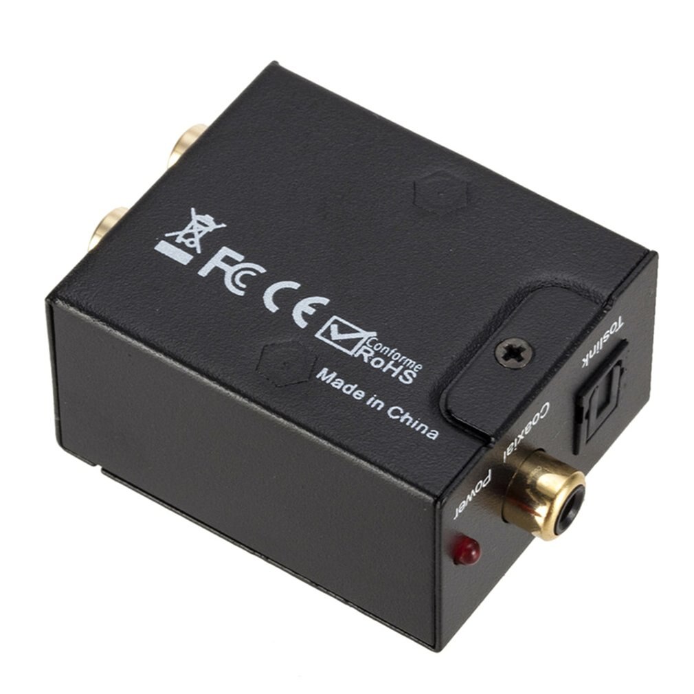 Digital Fiber Coaxial To Channel Decoder Amplifier Audio Coaxial/Digital Fiber To Analog Audio Converter Decoder