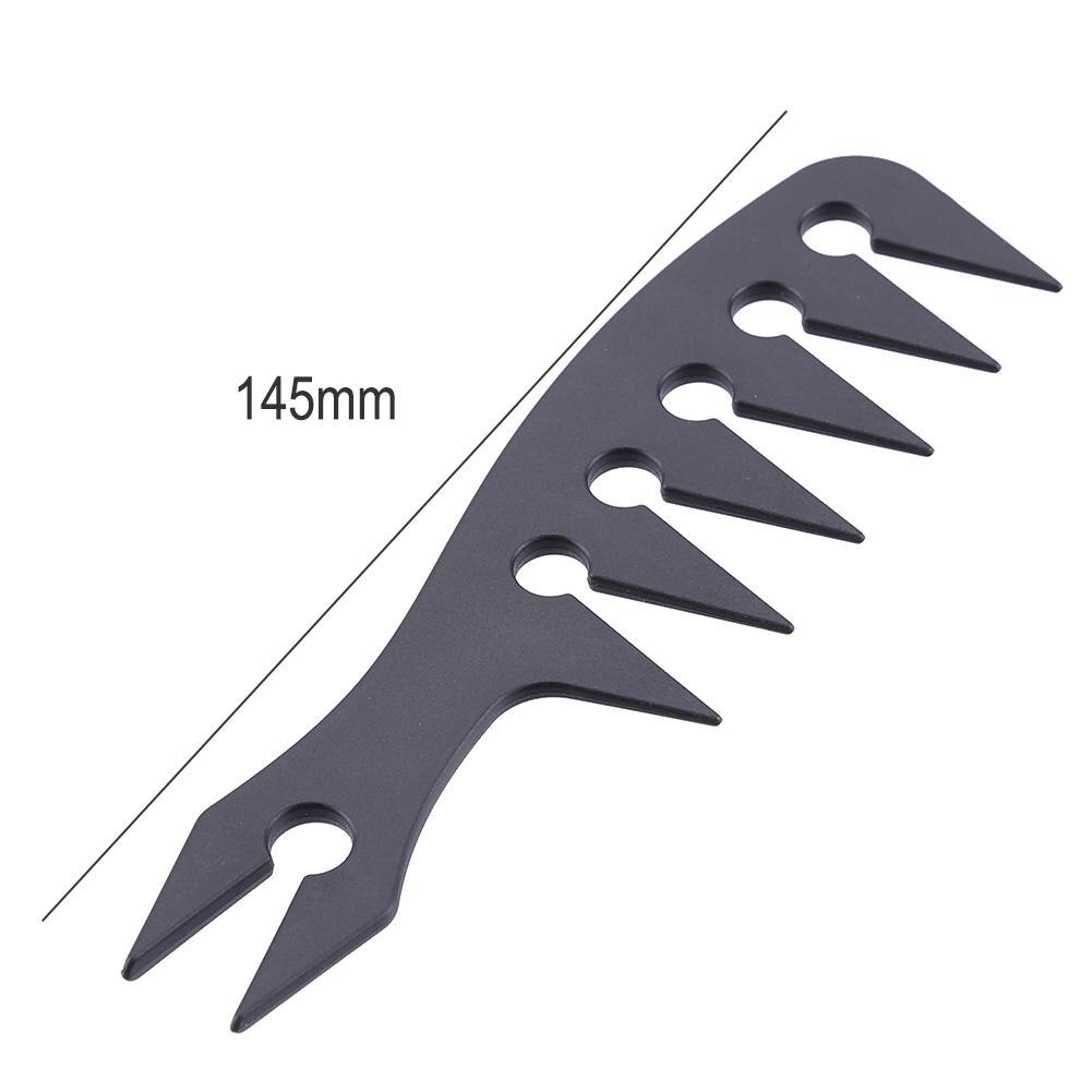 Peine de pelo de dientes anchos para hombre, cepillo de pelo Retro de plástico con cabeza de aceite, herramienta clásica de peinado de peluquería con dientes grandes, accesorio de peluquero: As shown