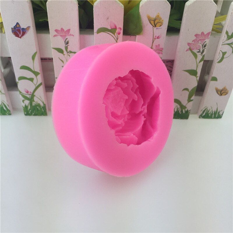 DIY 3D Pfingstrose Blume Hibiscus Blume Silikon Seife Form Fondant Kuchen Form Gips Aromatherapie Handgemachte Tropfen Kleber Form