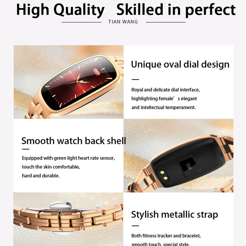 Smart Watch Women IP67 Waterproof Heart Rate Monitor Fitness Bracelet Smartwatch Women Smart Band B72 Wristband.