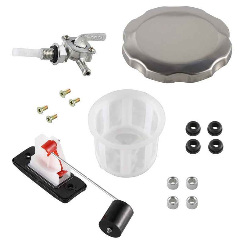 Universal 5/7 Gallon Generator Gas Secondary Fuel Tank Valve Chrome Cap Engine