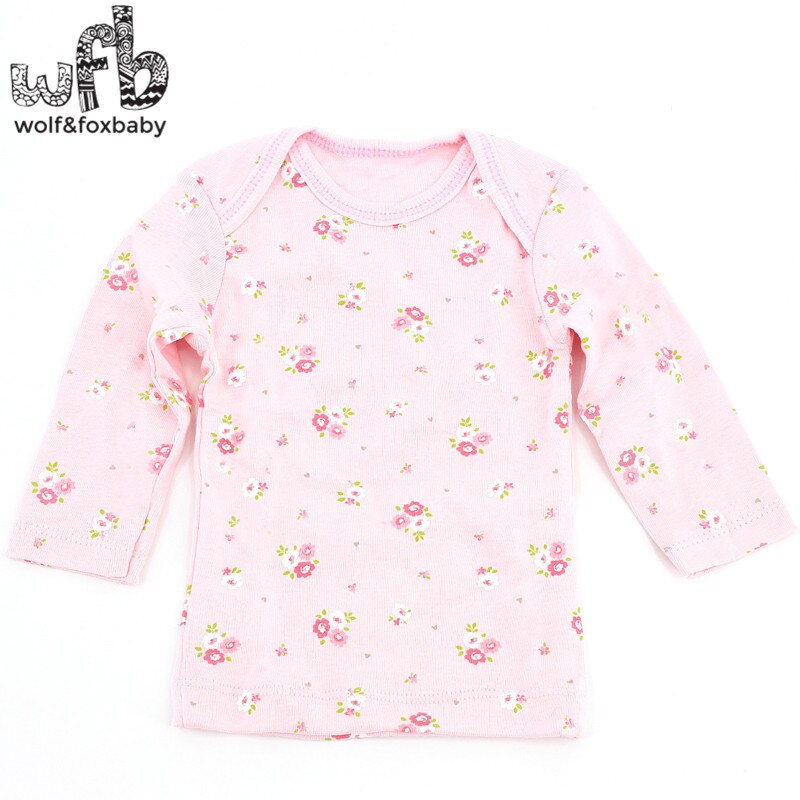 Wobfaobxylf 5 stks/pak Lange Mouwen T-shirt voor 0-24months Pasgeboren Baby Jongens Meisjes