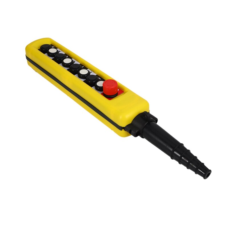 XAC-A8713 Rainproof Crane Control Button, 8 Button Single Speed with Emergency Stop