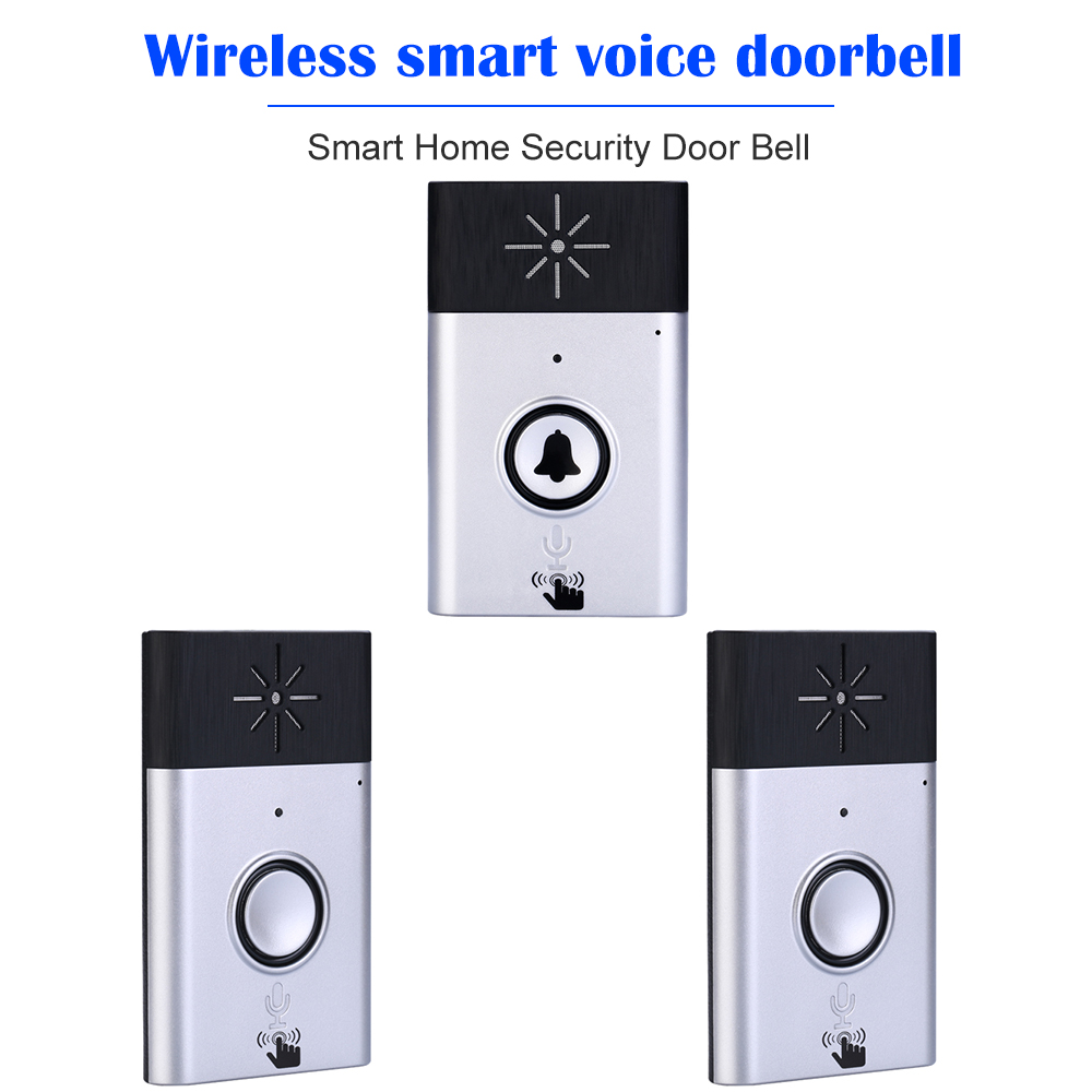 Wireless Voice Intercom Doorbell 2-way Talk Monitor Smart Home Security Door Bell