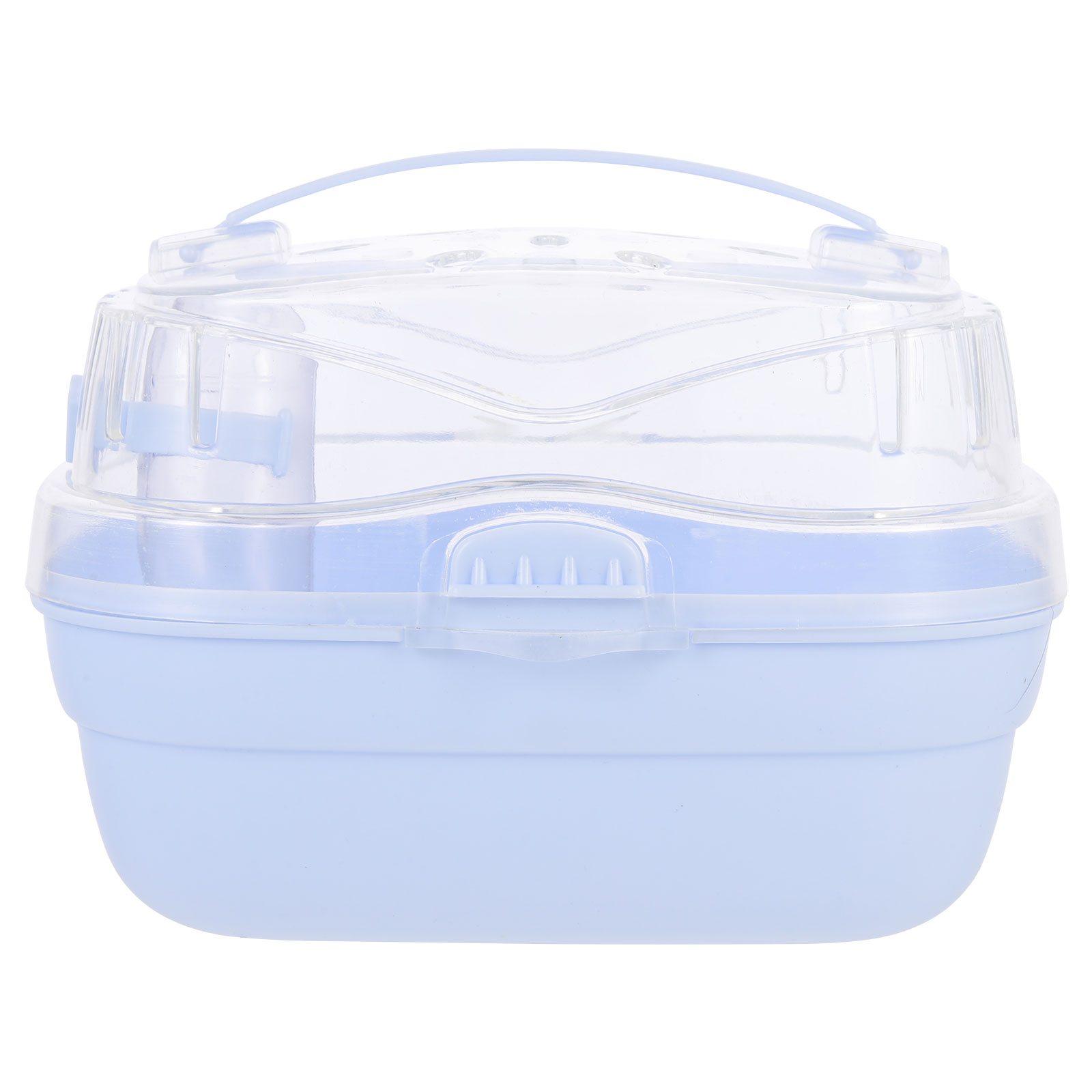 Pet Carry Box Outdoor Hamster Cage Guinea Carrying Box Portable Hamster Carrier for Travel: White