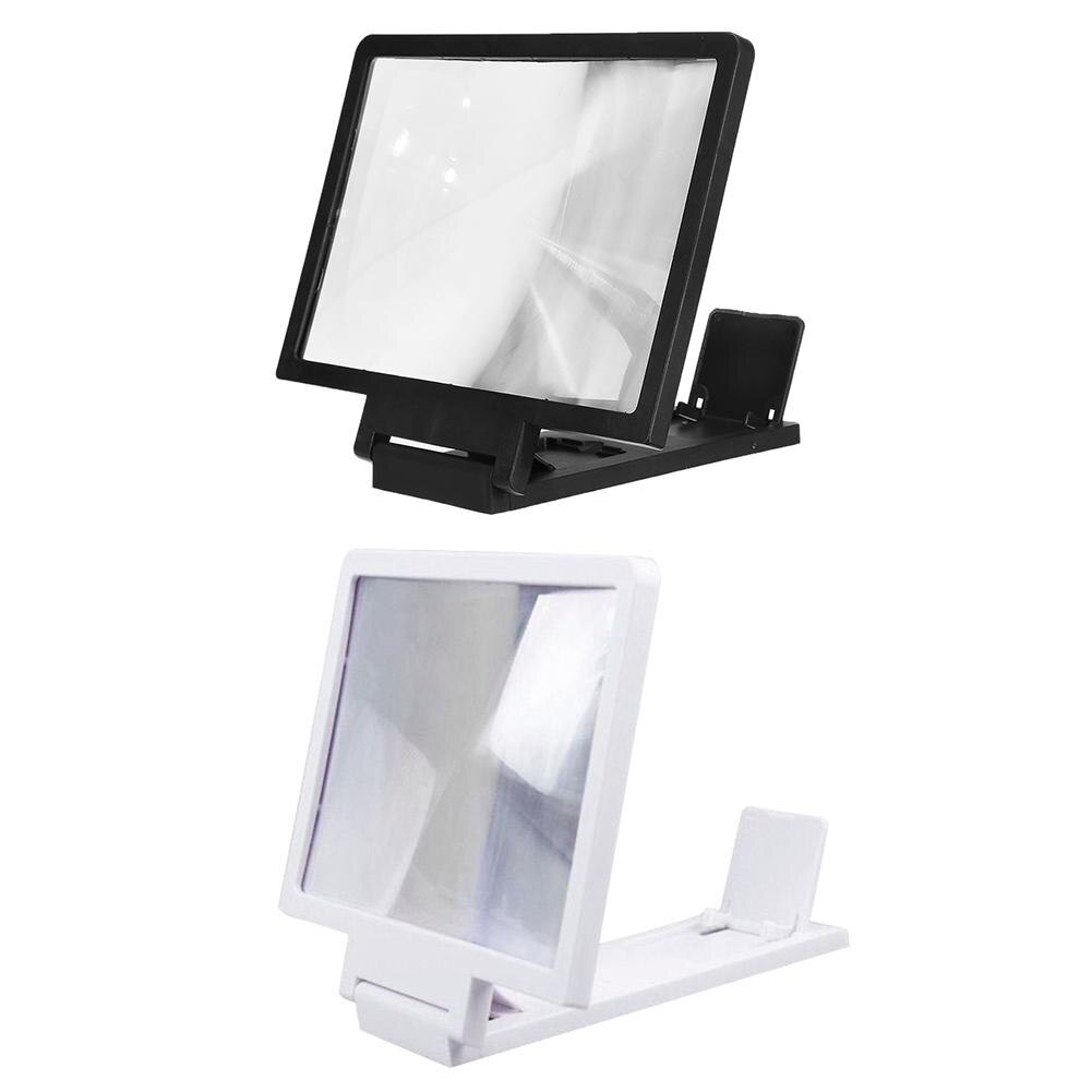 Lupa de pantalla de teléfono móvil 3D soporte de amplificación película portátil plegable soporte de escritorio soporte de teléfono inteligente de cristal