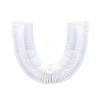 360 Degree Automatic Fast Electric Toothbrush Hands Free Automatic Whitening 360 Degree Ultrasonic Toothbrush U Shape Blue Light: Brush Head