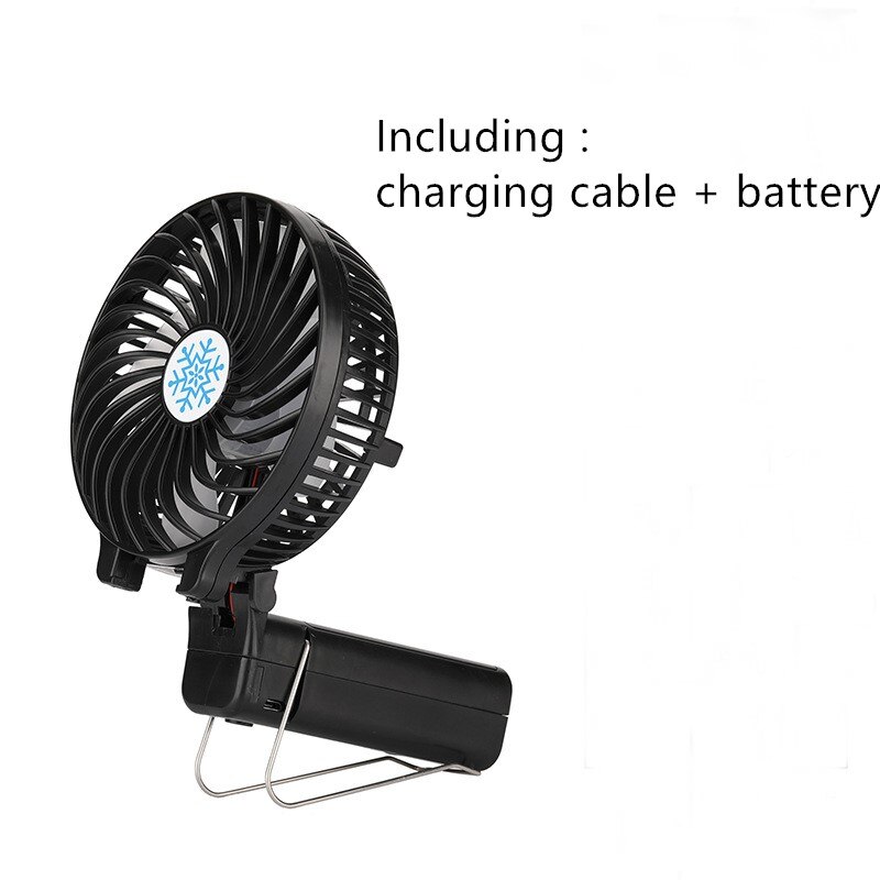 Bærbar mini usb-ventilator håndholdt skrivebord luftkøler stille rejse befugtning køler køling opladbar ventilator brug 18650 batteriventilator: -en