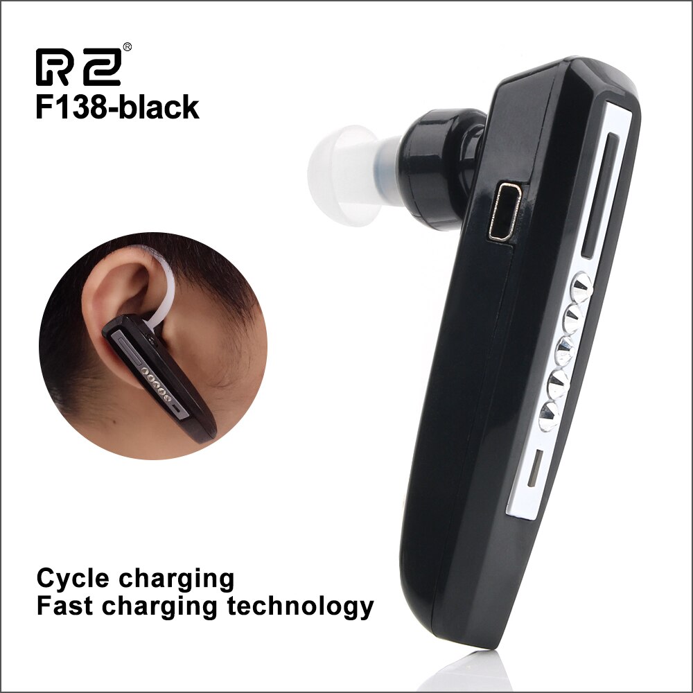 Rz Gehoorapparaat Mini Oor Geluidsversterkers Verstelbare Oplaadbare Bluetooth Stijl Usb Tone Hoortoestellen Geschikt Voor Dove/Ouderen: F138-black