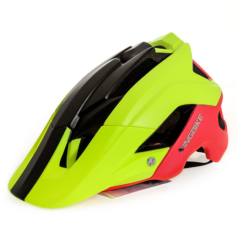 KINGBIKE Neue MTB Fahrrad Helm Fahrrad Sicher Kappe Ultra-leichte Berg Straße Radfahren draussen Sport Reiten Schutzhelme: Grün