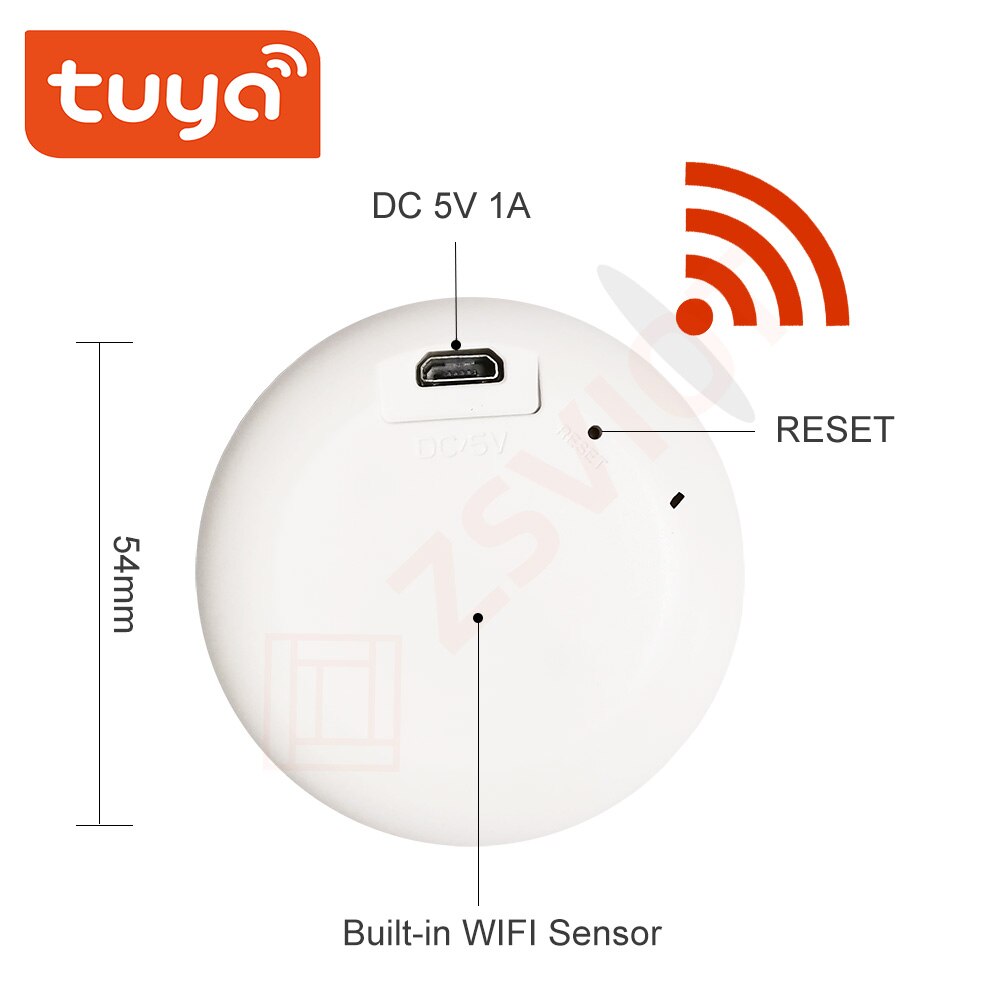 Tuya Smart WiFi SOS panic button Built-in Battery, alarm for elderly/pregnant women/children, USB charging instant notification