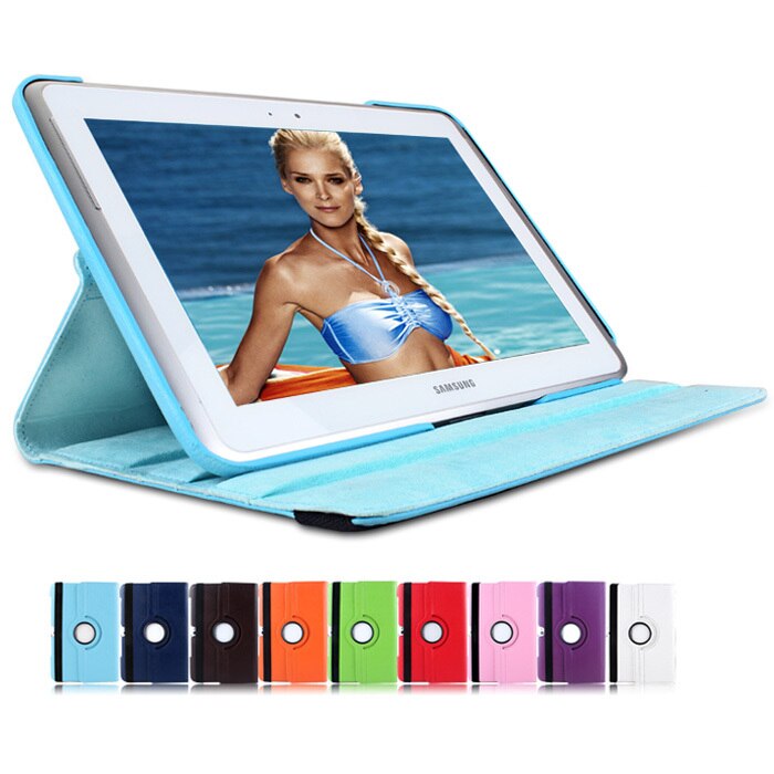 360 Degree Rotating PU Leather Case Cover For Samsung Galaxy Tab 2 10.1 P5100 P5110 P7500 P7510