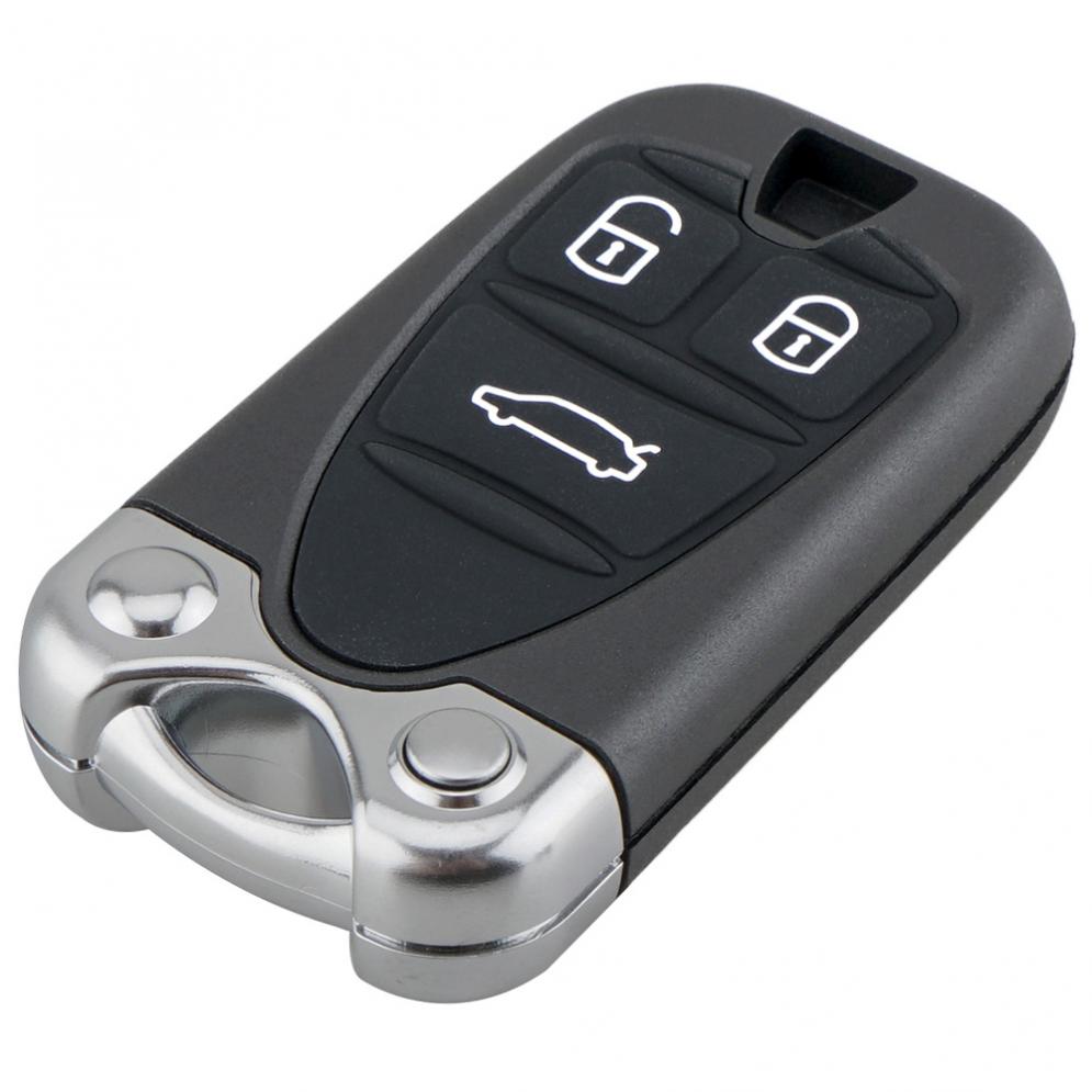 3 Knop Duurzaam Afstandsbediening Sleutel Vervanging Ongesneden Blade Autosleutel Shell Fob Fit Voor Alfa Romeo 159 Brera156 Spider