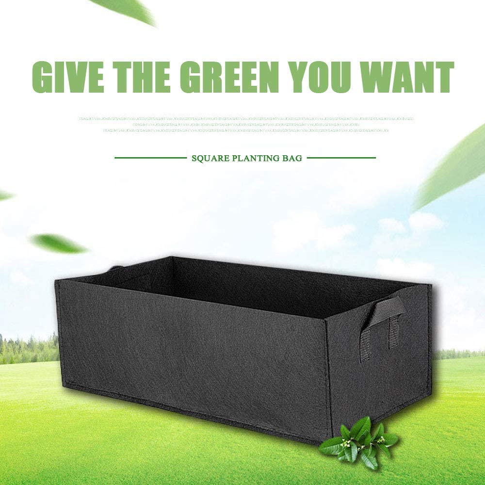 Reusable Square Plant Grow Bag Non-woven Big Garden Bags tuin jardin Pot for Vegetables, Tomatoes, Carrots, Onions