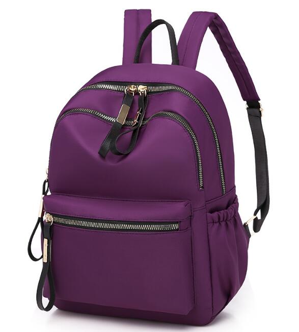 Chuwanglin Frauen Rucksack lässig Rucksack Schule Schulter Tasche Wasserdichte Rucksäcke für Teenager-Schüler Zurück packen Mochila A52104: LILA