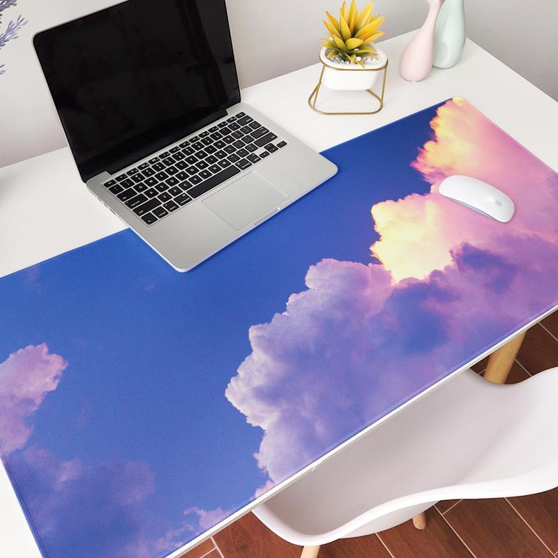 Cute Mouse Pad Large Writing Desk Mats Laptop Mouse Mat Kawaii Mouse Pad Gaming Deskpad for Office Home Gamer 80x30 90x40