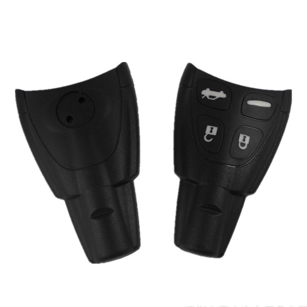 REPUESTO , carcasa de llave para SAAB 93 95 9-3 9-5, 4 botones, mando a distancia de goma para coche, funda de mando a distancia, microinterruptores