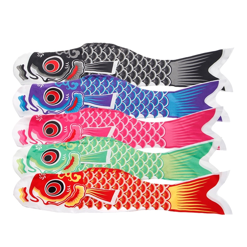 70cm japansk karp vindstrumpa fiskflagg drake koi nobori koinobori