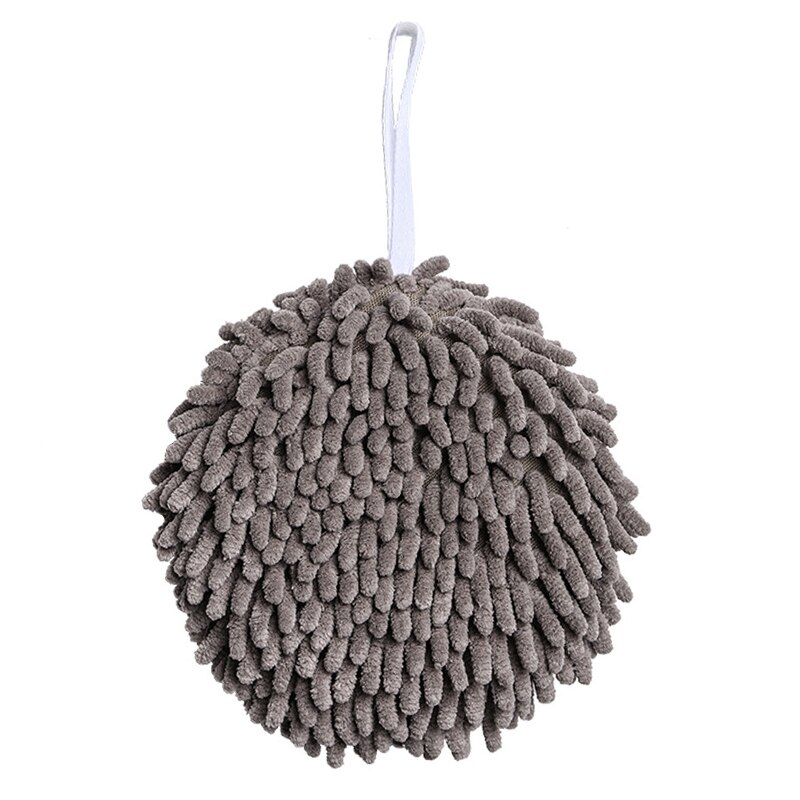 Wipe Hands Towel Ball Super Absorbent Fast Drying Soft To The Touch Prevent Bacterial Growth Health Bathroom Accessories: Grey