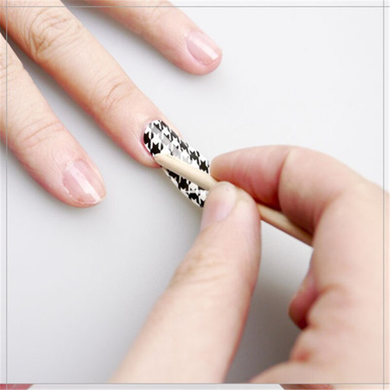 50 stk nail art orange træpind neglebånd pusher remover manicure pleje
