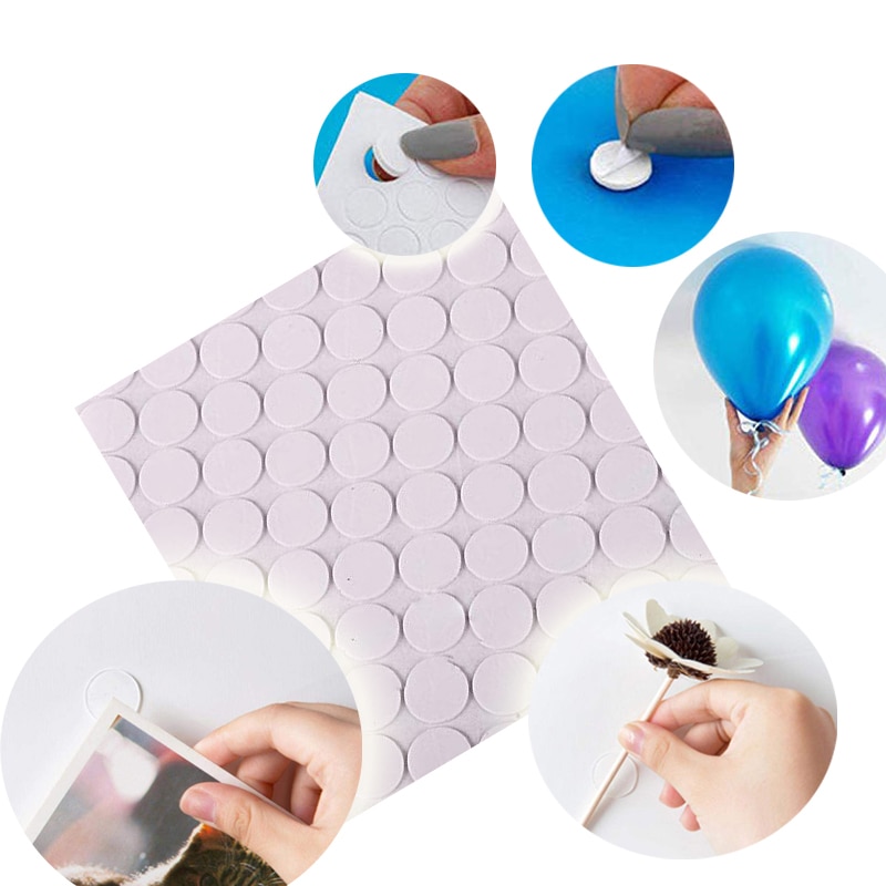 200pcs Lijm Stippen Foam Dubbele Lijm Punt voor Ballonnen Wanddecoratie Levert Party Accessoires