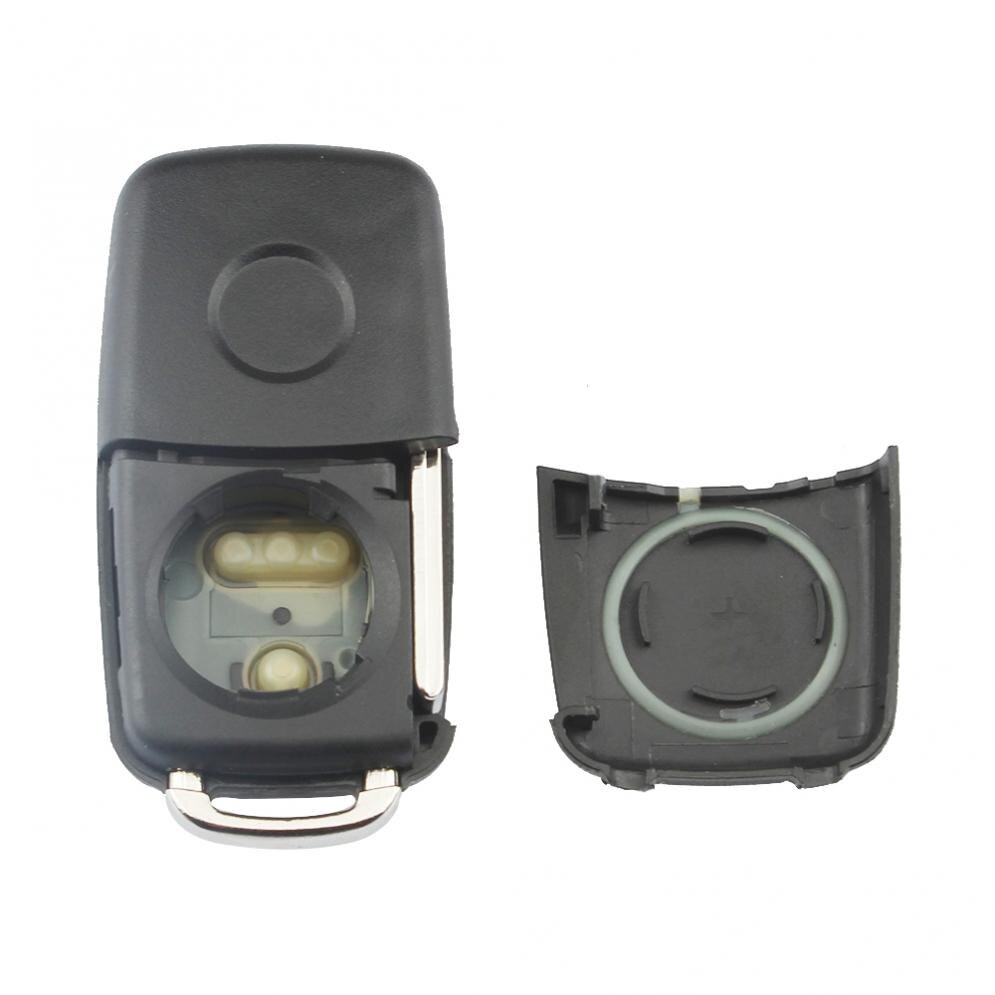 1pcs Black 3 Buttons Smart Remote Replacement Key Case No Chip with Indicator Lamp fit for Passat / Volkswagen B5