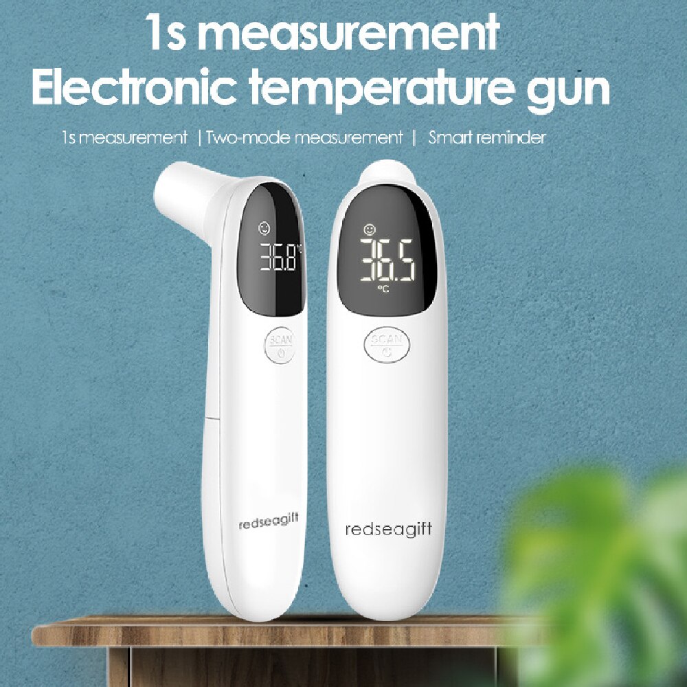 Contactloze Infrarood Digitale Thermometer Baby Volwassen Voorhoofd Oor Temperatuurmeting Handheld Thermometer Led Display