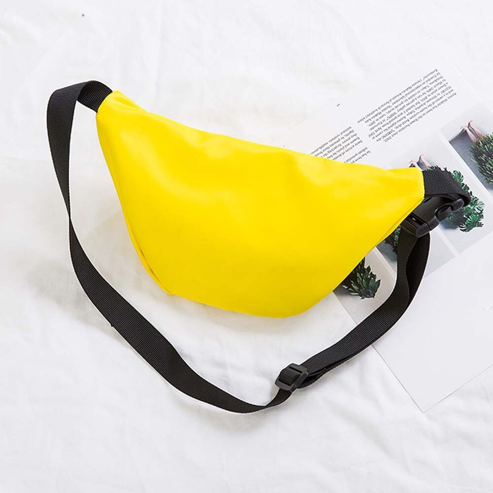 # H35 Mode Kinderen Taille Riem Zak Kleine Taille Verpakking Effen Kleur Mobiele Telefoon Borst Bag Purse Snack Pack Sac Banane